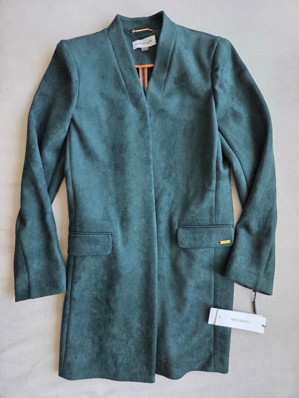 Teal Velvet Calvin Klein Jacket / Coat / Blazer NWT - Size 10